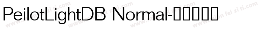 PeilotLightDB Normal字体转换